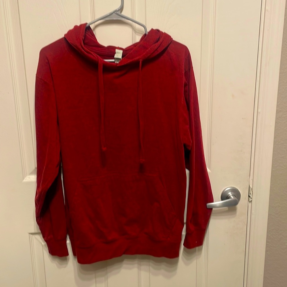 a.m.s burgundy hoodie
